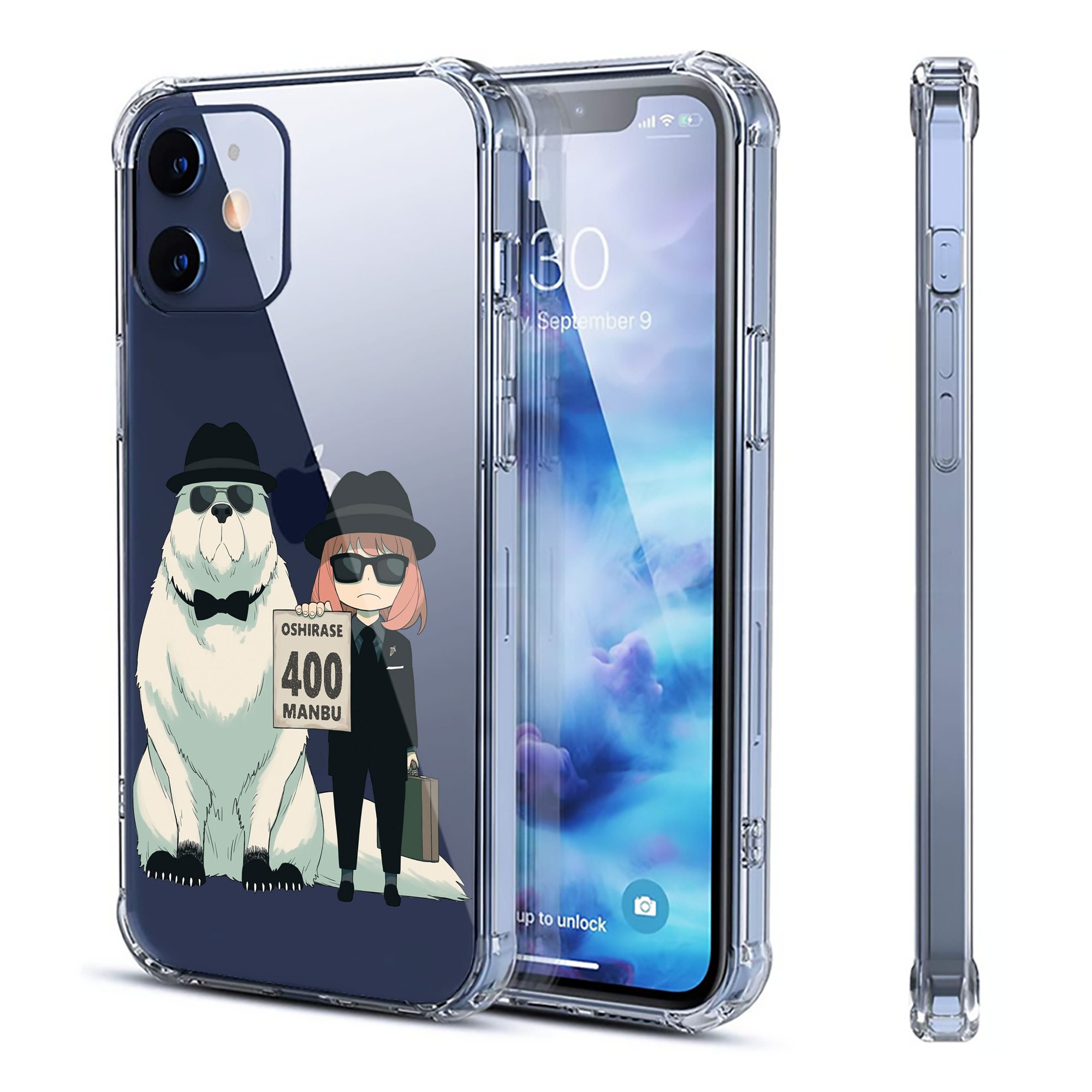 （画像用） SPY×FAMILY间谍家家酒 【iPhone 12シリーズ対応】透明スマホケース（クリアソフトケース）